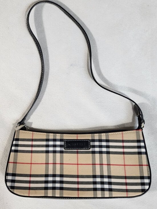 Burberry Handbags - VINTAGE BURBERRY NOVA CHECK SHOULDER MINI BAG